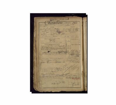 Fiche matricule